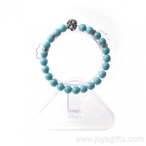 8mm Handmade DIY Bracelet Gem Stone Turquoise